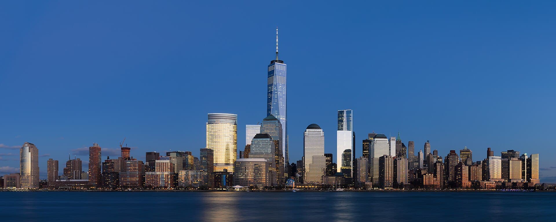 Lower Manhattan at dusk, New York City